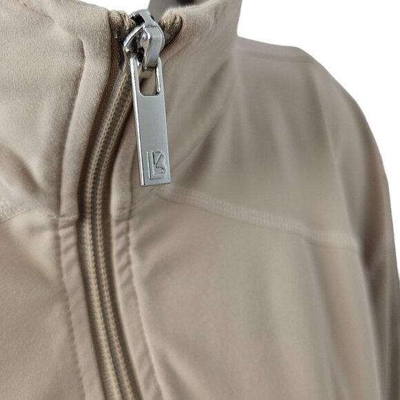 Buff Bunny Women's Cross Open Back Zip Up Jacket Sweater  Size XXXL Tan - Picture 7 of 9